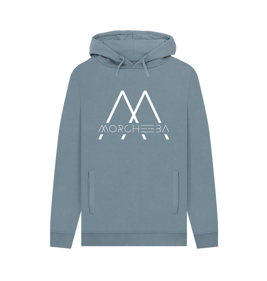 Stone Blue Large Logo Hoodie Unisex