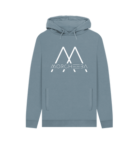 Stone Blue Large Logo Hoodie Unisex