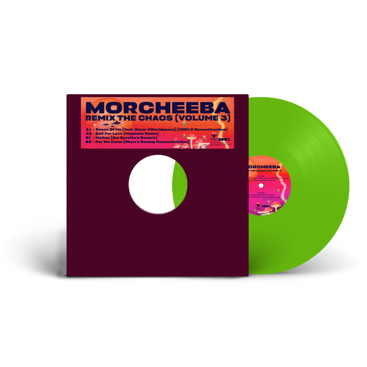 Remix The Chaos (Volume 3) - Green Vinyl 12"